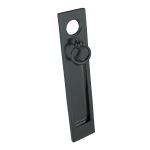 Smooth as Silk Matt Black Vertical Victorian Style Letter Plate & Knocker(MB06)